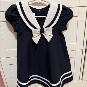 Bonnie Baby Navy and White Sailor Dress